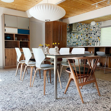 The Eichler Palms Diamond Tile Kitchen
