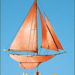 Racing Sloop Weathervane - Weather Vanes