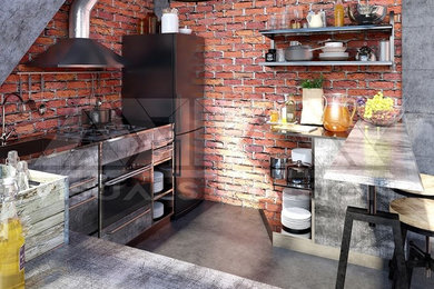 Home design - industrial home design idea in Other