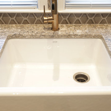 White & Brass Kitchen Remodel
