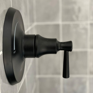 Black shower valve Moen