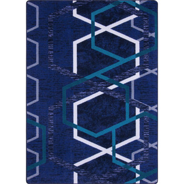 Double Helix 10'9" x 13'2" area rug, color Violet