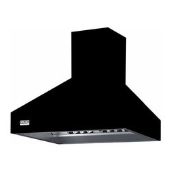 Viking 48" Wall Mount Chimney Range Hood, Black | VCWH54848BK - Range Hoods And Vents