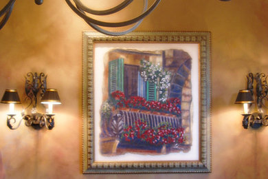 Tuscan home design photo in Phoenix