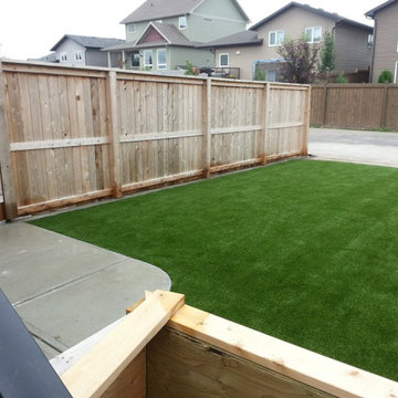 Synthetic Artificial Turf Grass Dog Yard Make Over Lethbridge 2013