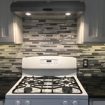 KITCHEN - Backsplash - Linear Mosaic Marble, Stone, Metal