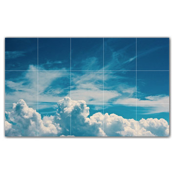 Clouds Ceramic Tile Wall Mural HZ500384-53S. 21.25" x 12.75"