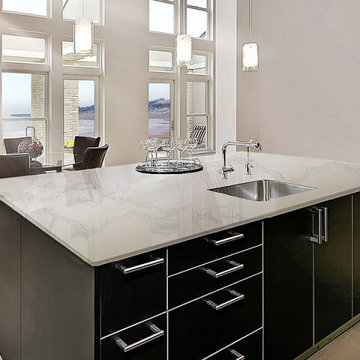 Kitchen Quartz Counter top Island