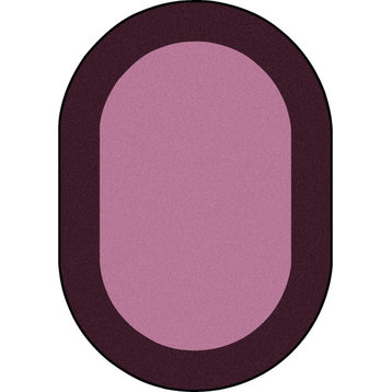 All Around 10'9" x 13'2" Oval area rug, color Purple