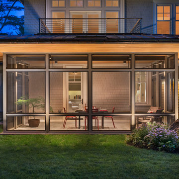 Modern Screen Porch Wellesley