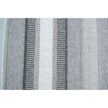 Oggay Textured Stripe With Organic/Raw Look Upholstery Fabric, Driftwood
