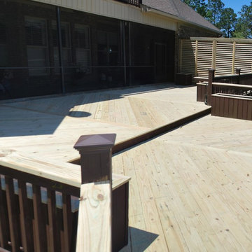 Deck rebuild and louver privacy wall.
