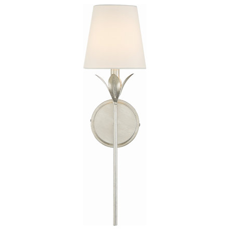 Broche 1-Light Antique Silver Wall Mount