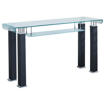 Babson Glass Dining Table Black