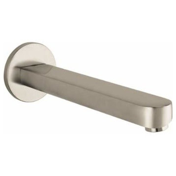 Hansgrohe 14421 Metris S Tub Spout Wall Mounted Non Diverter Long - Brushed