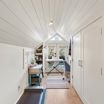 Tiny House Top Floor with Built-In Cabinetry, Fine Finish Carpentry & Custom Woo
