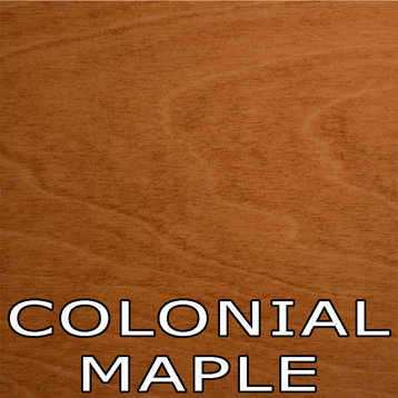 Flat Iron Hutch, 12x60x48, Colonial Maple