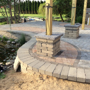 Reclaimed Brick Paver Patio Installation
