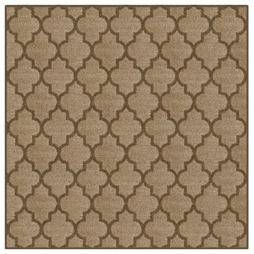 Milliken CAVETTO II Area Rug, Active Home Nylon, TOASTED OAT SQ 12'x12'