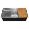 AKDY 33"x22"x9" Undermount Handmade Stainless Steel Kitchen Sink