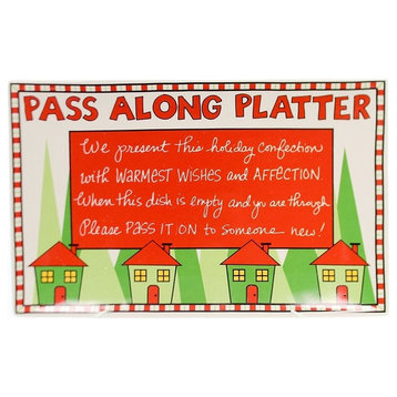 Tabletop Pass Along Platter Ceramic Shareable Christmas Platter 4048736