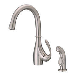 Danze Bellefleur&reg; Single Handle Kitchen Faucet with Spray - Kitchen Faucets