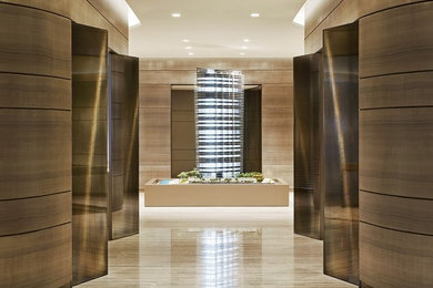Example of a trendy entryway design in Miami