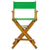24" Director's Chair With Honey Oak Frame, Green Canvas