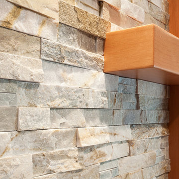 Asymmetrical mantle piece