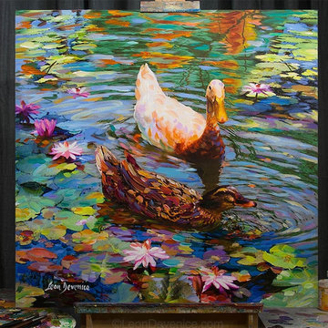 Landscape painting, Landscape art, Original Paintings for Sale by Leon Devenice