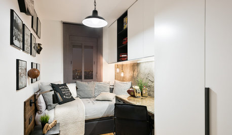 9-qm-Jugendzimmer im Industrial-Style in Barcelona