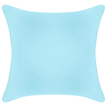 A1HC Throw Pillow Insert, Down Alternative Fill, Single, Light Blue, 24"x24"