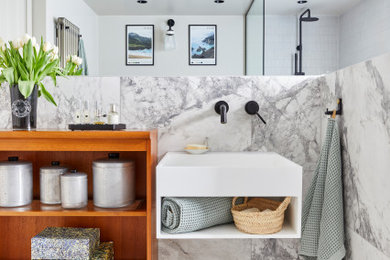 Modern bathroom in London.