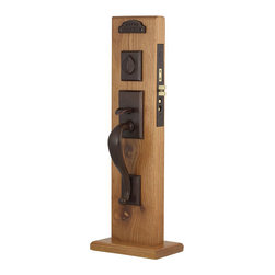 Emtek 3324 Sandcast Bronze Mortise Rectangular Sectional Entry Set - Products