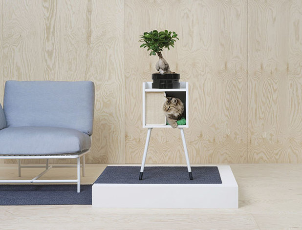 Ikea Lurvig Cat house on legs with pad