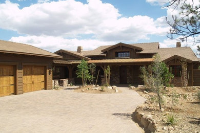 Example of a mountain style exterior home design in Phoenix