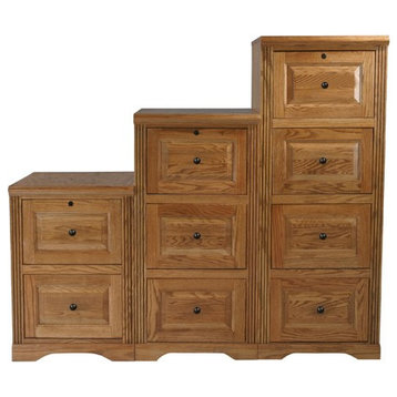 Eagle's Oak Ridge 2 drawer File Cabinet, Bright White Oak