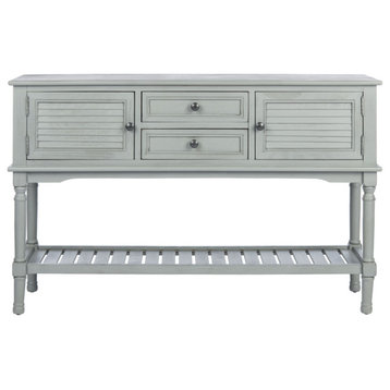 Piper 2 Drawer 2 Door Console Table Distressed Grey