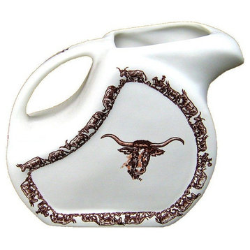 Longhorn China Water Pitcher