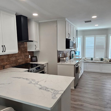 Stunning Contemporary Kitchen Remodel Done With New Cabinets