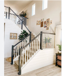 What color to paint railing and newel posts after floor refinish ...