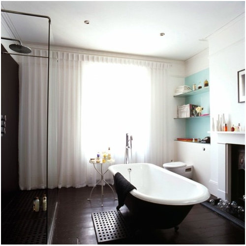 Bathroom floorboards finishing Houzz UK