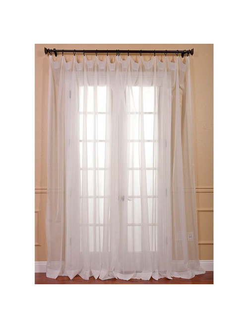 Floor to ceiling drapes DIY.