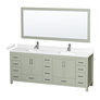 Light Green with Brushed Nickel Trim