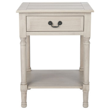 Safavieh Whitney 1 Drawer Accent Table, Greige