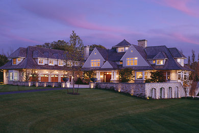 Inspiration for a craftsman exterior home remodel in Boston