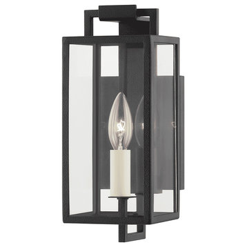 Beckham 1-Light Exterior Xsm Wall Sconce in Forged Iron