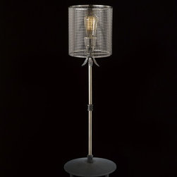Mini Cubix 7" Table Lamp | Chrome - Table Lamps