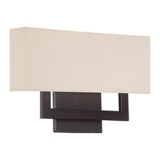 WAC Lighting Manhattan LED Wall Sconce, Brushed Bronze, 15"
