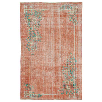 Rug N Carpet - Hand-knotted Anatolian 6' 9" x 10' 6" Faded Vintage Rug